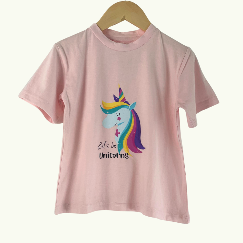 Pink unicorn t 2024 shirt